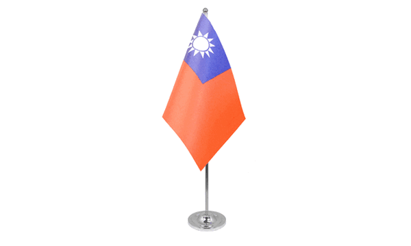 Taiwan Satin Table Flag